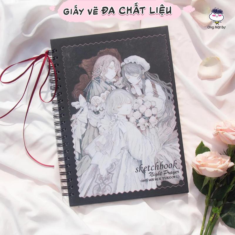 Sổ Vẽ Đa Chất Liệu Ong Mặt Bự - Sổ Phác Thảo Yuko - Lỗi 1 Đổi 1 - Sketchbook Không Kèm Tài Liệu Vẽ