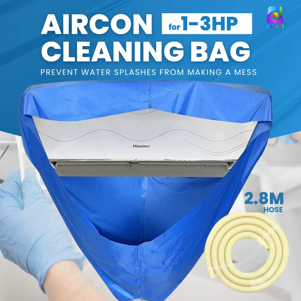 【Aircon Cleaning Bag】High Quality Accessories Air Conditioner Fabric Waterproof Cleaning cover Cleaner bag with Drain Pipe