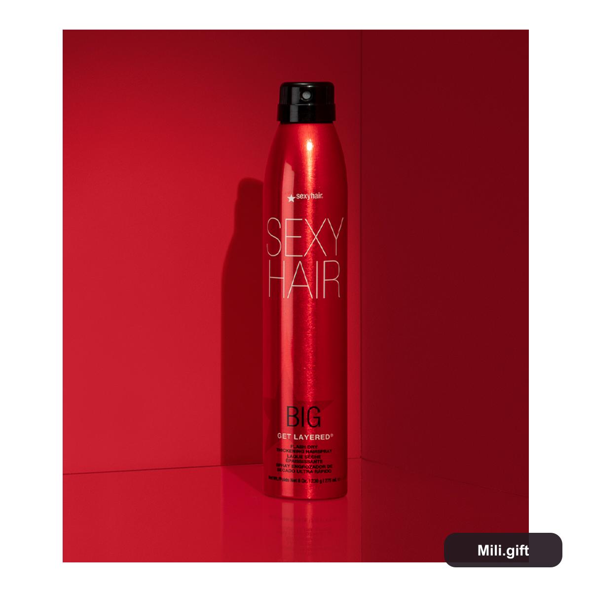 Tạo Kiểu Tóc Sexy Hair Big Get Layered Flash Dry Thickening Hairspray 8 oz / 226 g