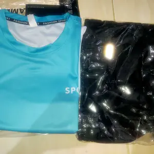 KAMB Summer Fitness Sports Casual Sports Suit Pria dan Wanita Universal Longgar Longgar Fashion Versatile Ice Silk 2-Piece Set Running