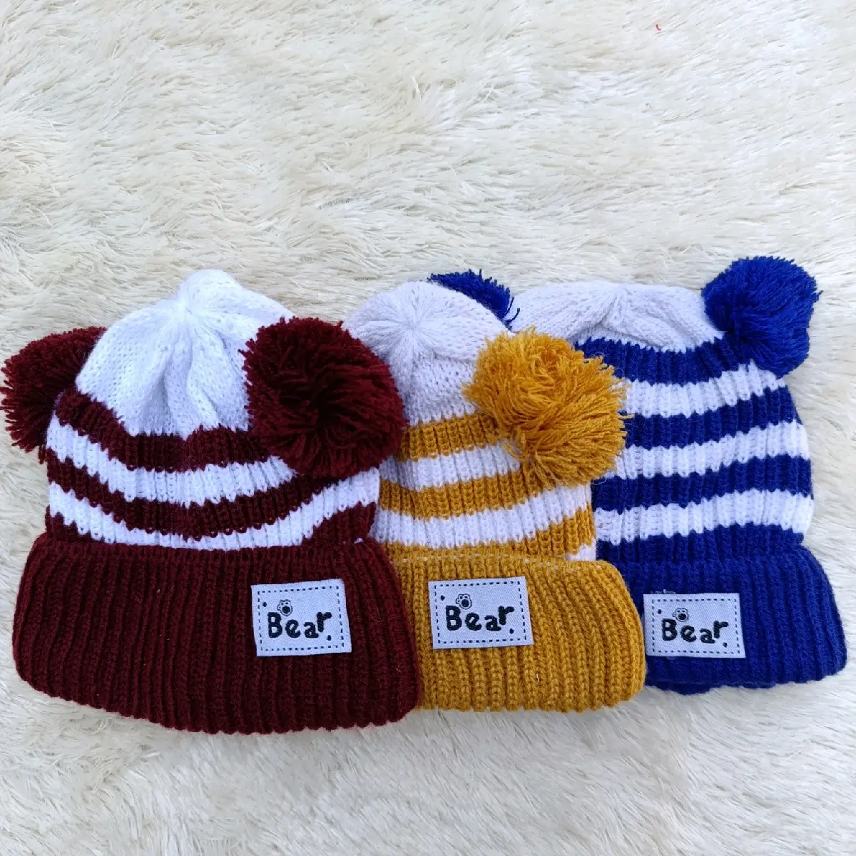 SALE! Kupluk/Topi Bayi Rajut Newborn 0-6bulan Anak unisex termurah