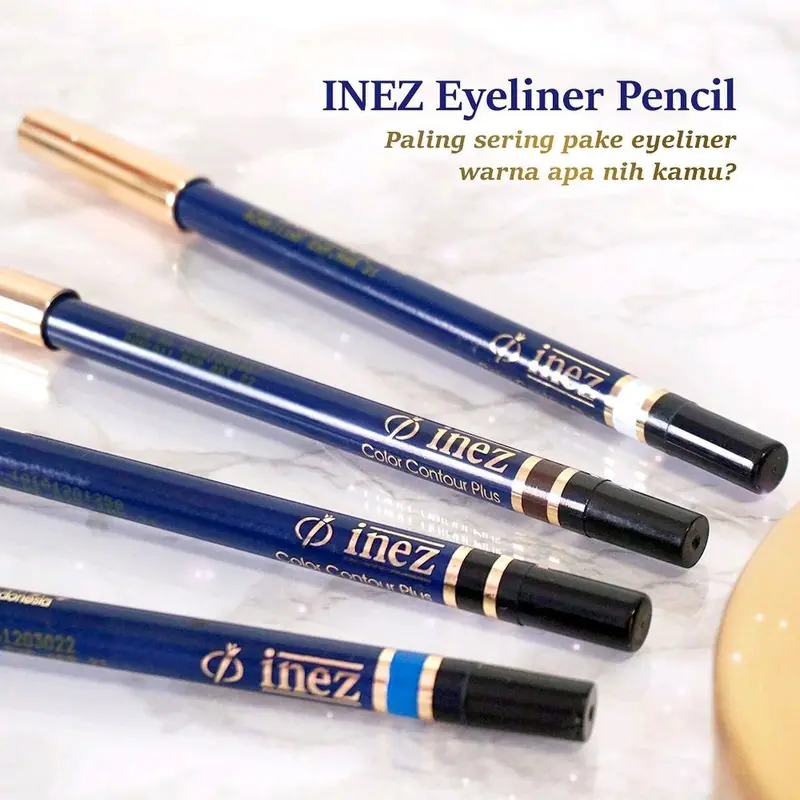 INEZ Eyeliner Pencil Pigmented Tahan Lama 0