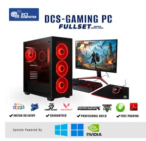 DCS Komputer Rakitan Gaming Fullset Intel Core i5-4590 GTX 750 Ti 4GB RAM 16GB SSD 512GB Monitor 24 Inch Siap Pakai Performa Cepat & Efisien Dengan Kualitas Terbaik