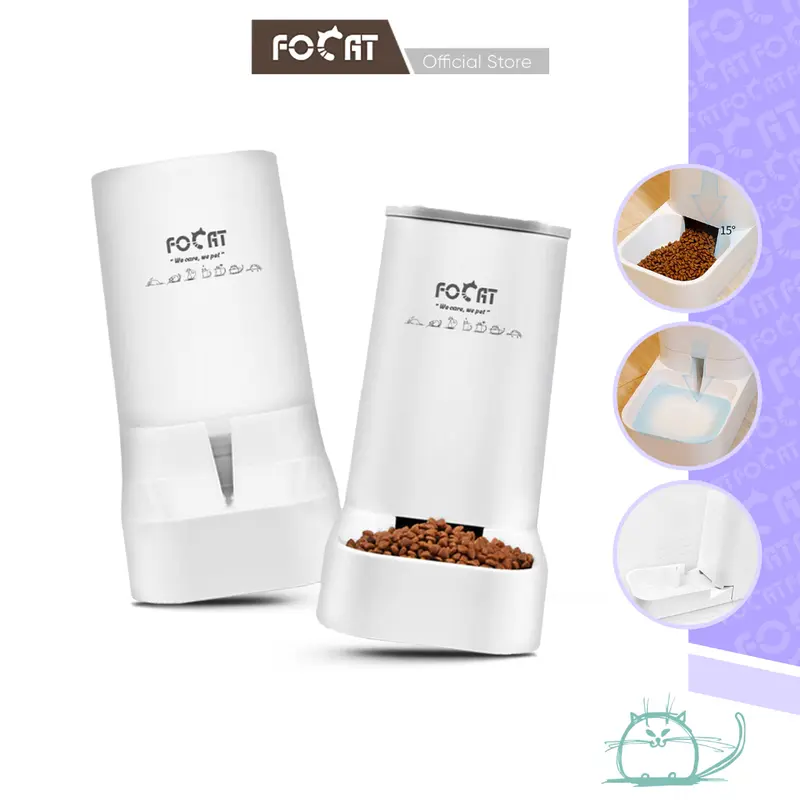 FOCAT Pet Feeder M58/M59 Tempat Makan Anjing/Kucing Dispenser Minum Hewan 0