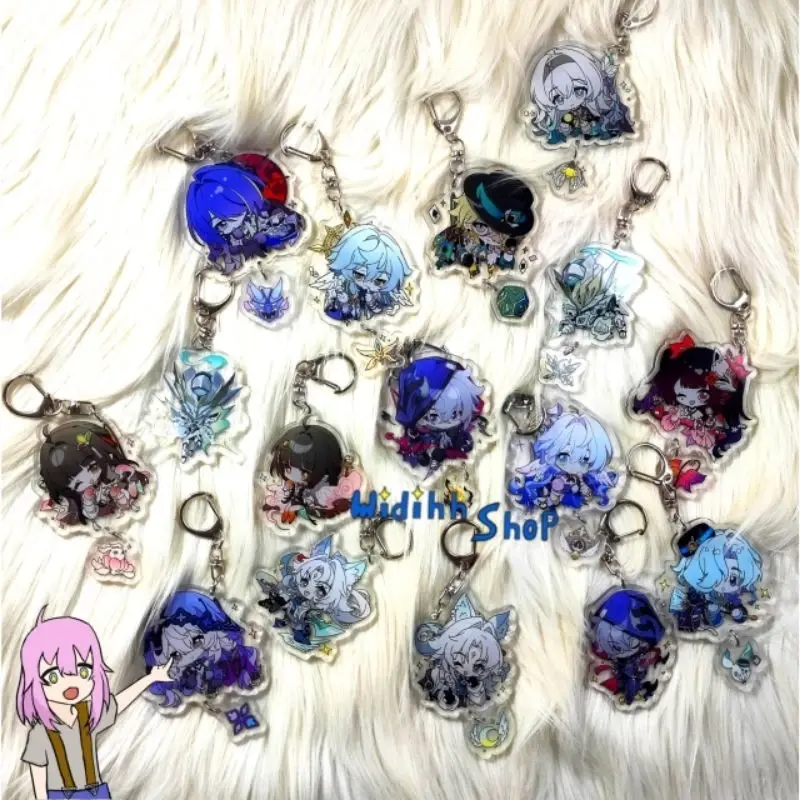 Honkai Star Rail Penacony / HSR Chibi / Honkai Star Rail Keychain / Gantungan Honkai Star Rail / HSR / hsr / Gantungan Hsr / Penacony / Firefly / Aventurine / Robin / Misha / Blackswan / Archeron / Sunday / Sparkle / Anime 2