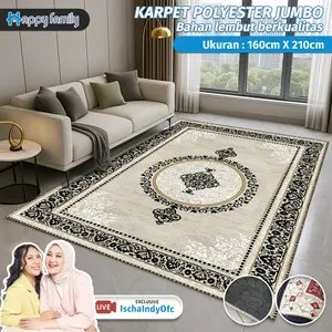(HF)[ Ischaindyofc PO 30 Hari / Ready] Karpet Permadani 160x210CM Polyester Elegan Anti Slip