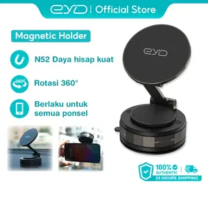 [COD&24Jam] EYD Magnetic Vacuum Suction Phone Holder VP05X Mobil Stand 360° Adjustable Strong Magnet Adsorption Foldable Universal Car Desktop Holder