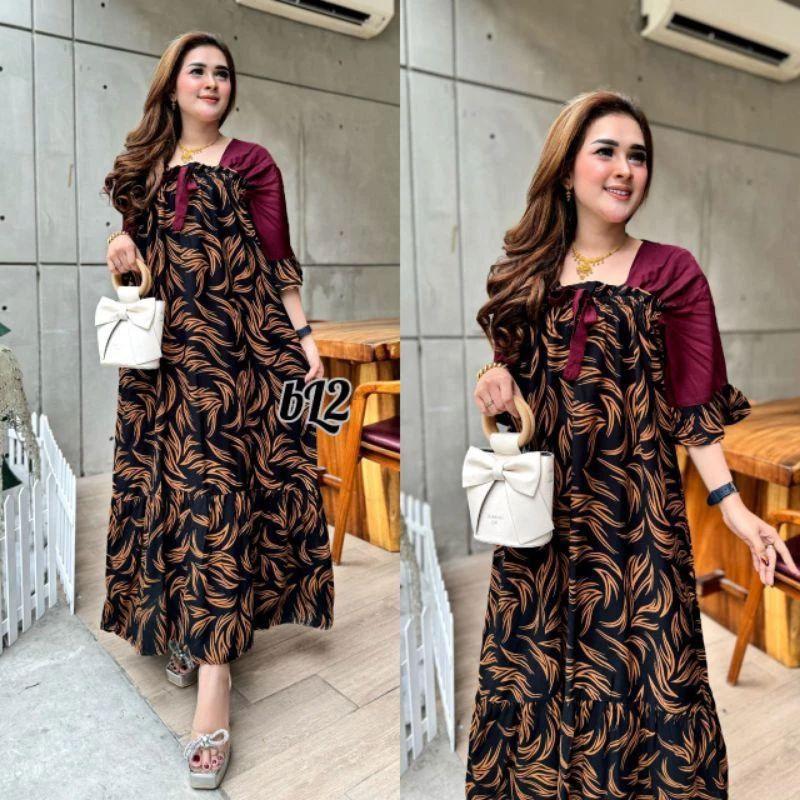 Dress Fuji Busui Jumbo Ld120 Pb130 Motif Kekinian
