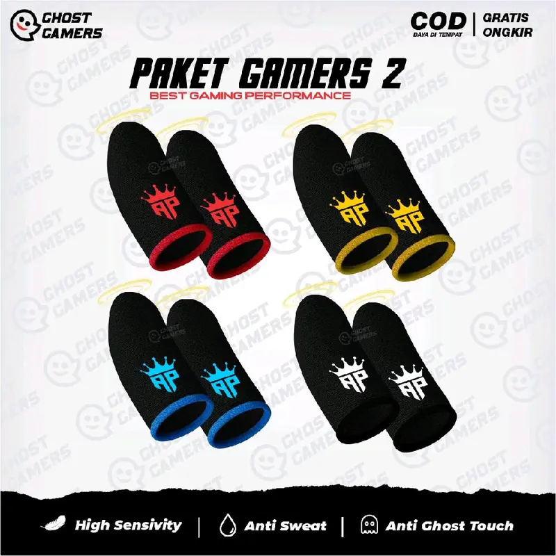 AP KING Andra ST Sarung Jempol Ap king Andra Gz Anti Keringat Responsive Finger Touch Sleeve + Box Penyimpanan Premium 1