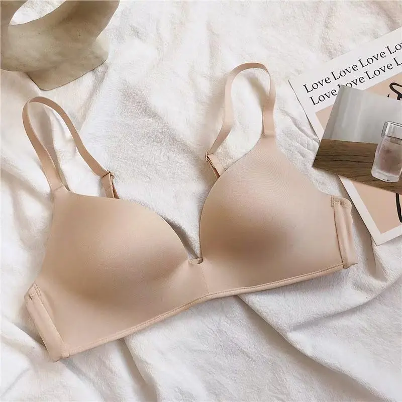 BRA TIDAK ADA KAWAT  SEAMLESS PUSH UP SIZE 32-38 TERDAPAT 3 KAIT WARNA RANDOM PAKAIAN DALAM WANITA 03 Busa Tipis Nyaman 3
