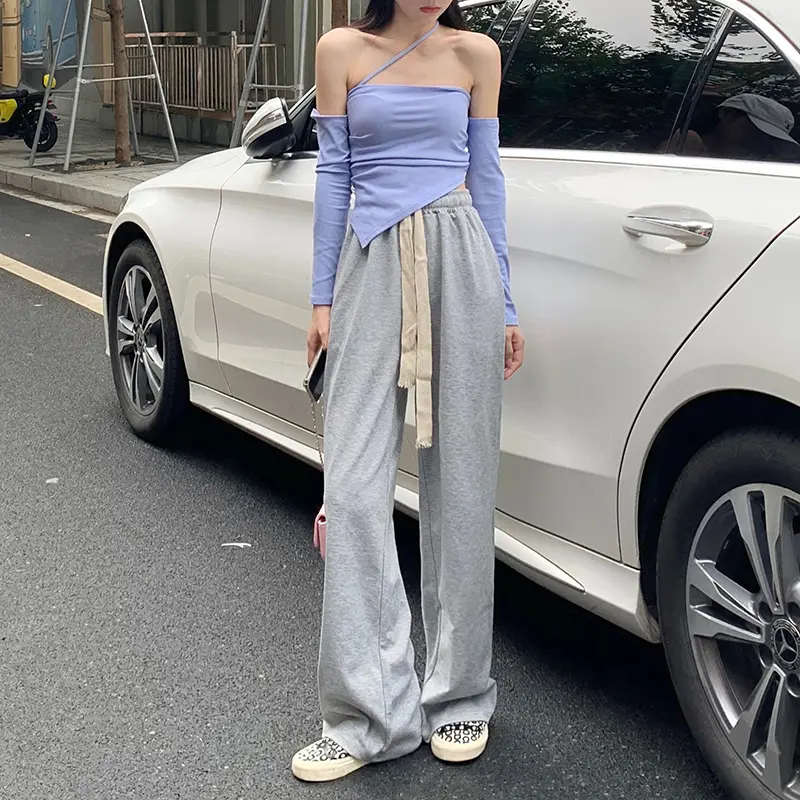 Quần Thường Ngày MANAMO Chính Hãng Dành Cho Phụ Nữ Và Sinh Viên, Quần Dài Ống Rộng Ống Đứng, Thích Hợp Cho Mùa Xuân / Thu / Đông, Hợp Xu hướng Đường Phố Cao Cấp, Phong Cách Instagram (Ins) Women Pants Màu Đen