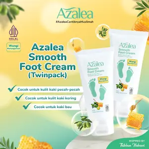 Twinpack Azalea Smooth Foot Cream (For Hand & Foot) - Krim Zaitun Perawatan & Pelembut Kaki, Siku, & Telapak Tangan Kering Pecah - Pecah