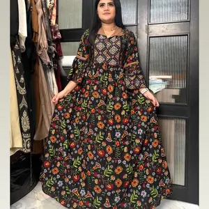 DRESS AMANDA BUNGA MAWAR - LENGAN TEROMPET