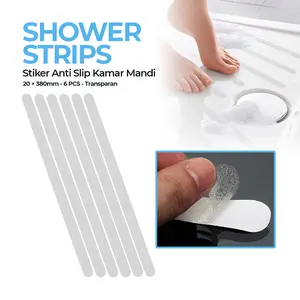 Trustpoud Stiker Anti Slip Kamar Mandi Shower Strips 20x380mm 6 PCS - TT-19