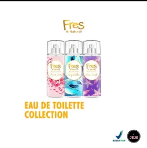 Fres & Natural Eau De Toilette Botol 100ml - Song of Spirit, Fairy Fheaters, Ocean Screet