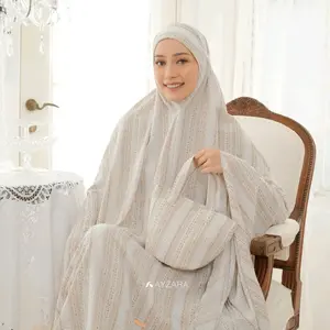 AYZARA - Mukena Dewasa 2in1 Motif Cantik Dan Tas Mewah Sohwa Series