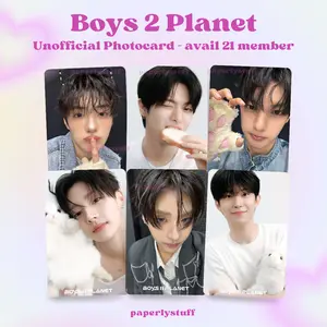 Boys II Planet Unofficial Photocard - Planet Card 8&9 Boys 2 Planet