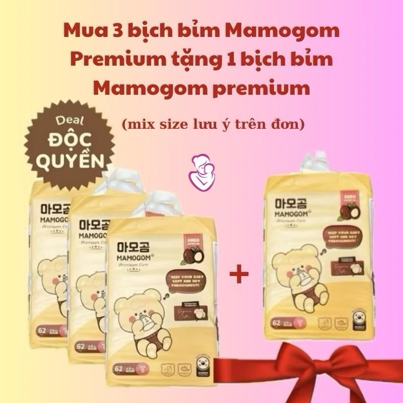 Combo 3 tặng 1 bỉm Mamogom Premium đủ size cho bé