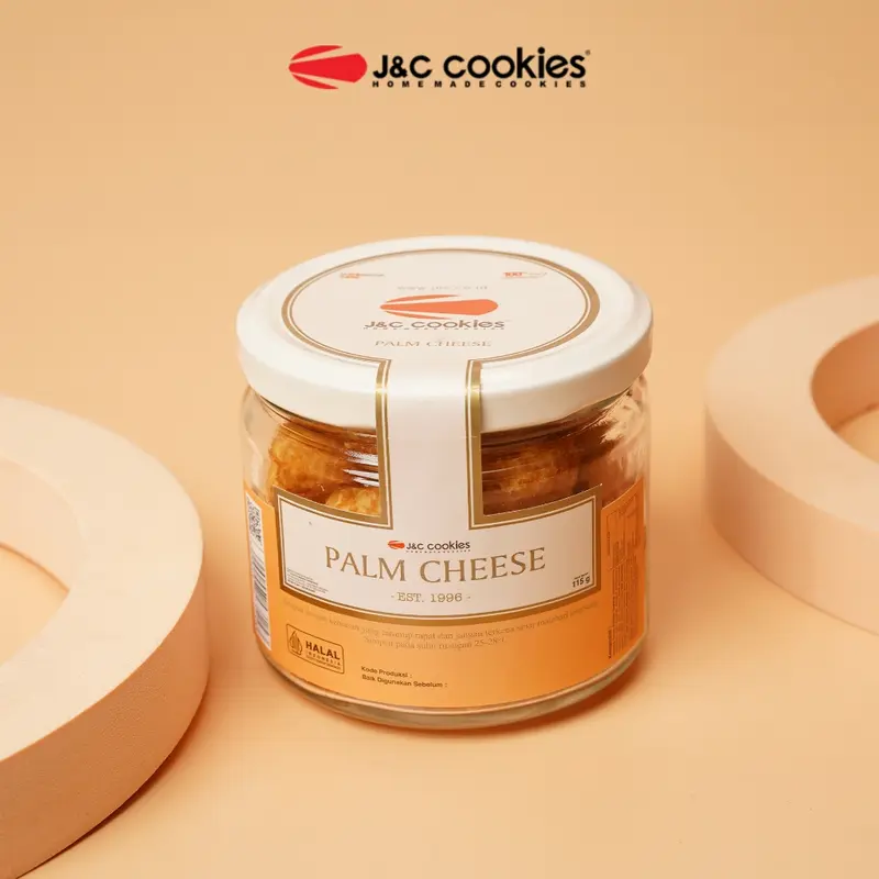 Palm Cheese JnC Cookies Kue Kering Lebaran Toples Kaca Toples Jar 0