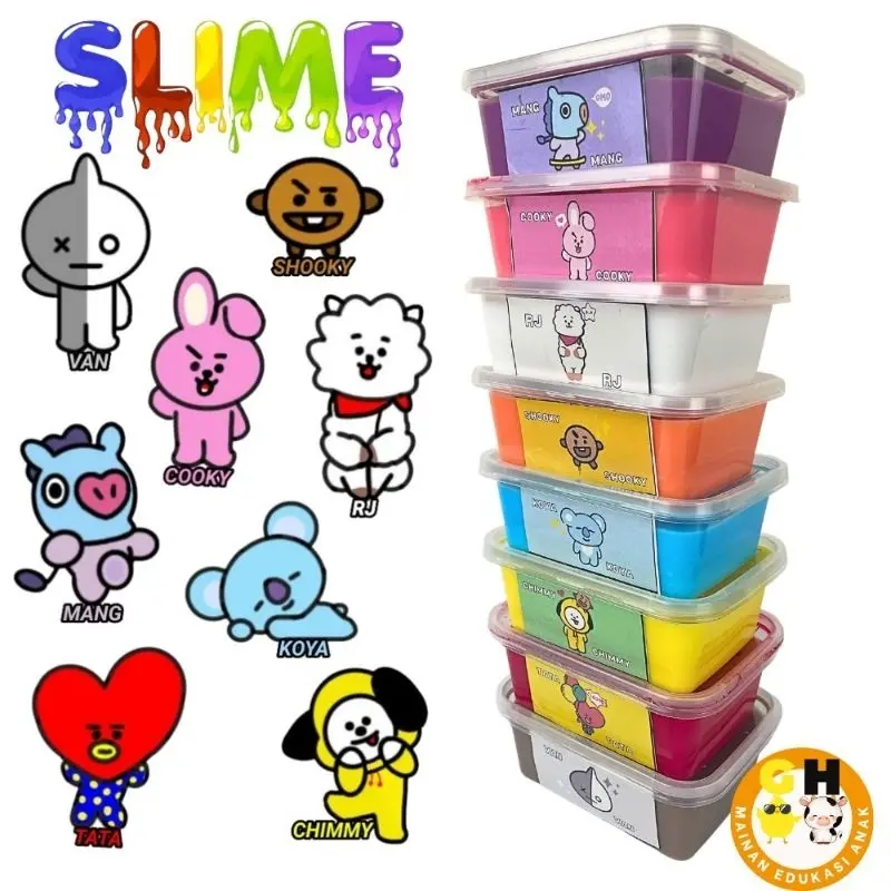 Mainan Slime 200ml BONUS Slime Activator Tofu Slime by GHEduPlay