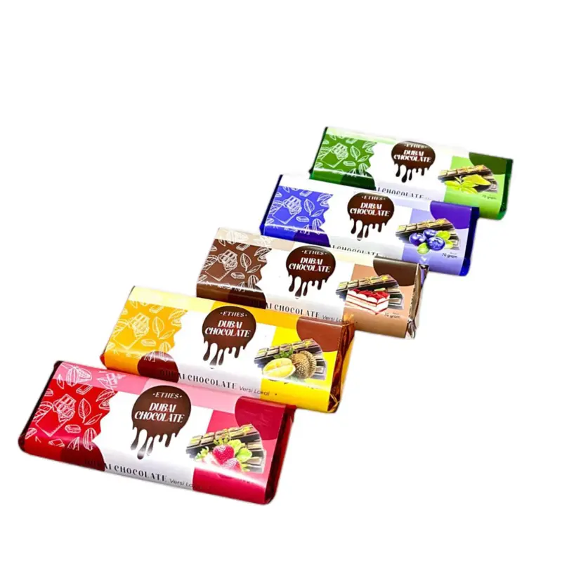ETHES DUBAI CHOCOLATE VARIAN RASA 70GRAM hampers coklat Cokelat chocolates crispy pistachio kunafe chocolate bar dubai halal