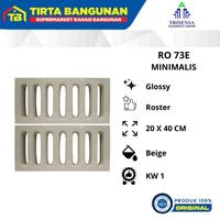 Gambar TRISENSA RO 73E MINIMALIS 20X40 CM ROSTER KERAMIK LOBANG ANGIN VENTILASI BEIGE KW 1 KW A - RO 73E PUTIH dari Tirta Bangunan Kota Depok 4 Tokopedia