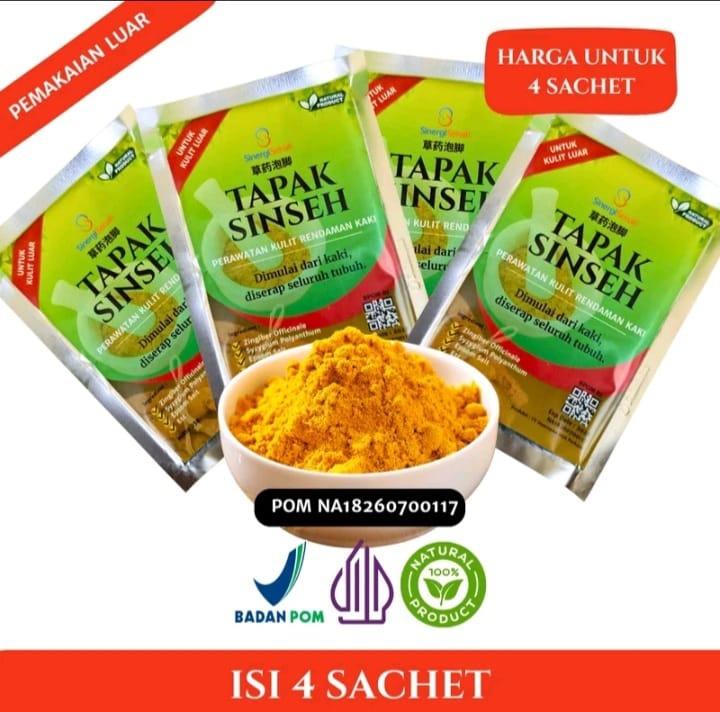 TAPAK SINSEH Serbuk rendaman kaki | herbal rendaman kaki | bubuk rendaman kaki ISI  4