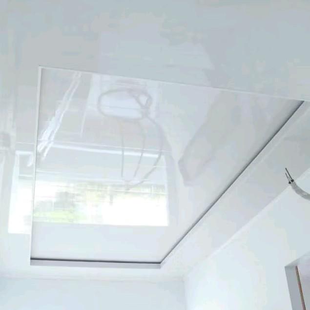 Plafon PVC Glossy Putih Polos T500 1