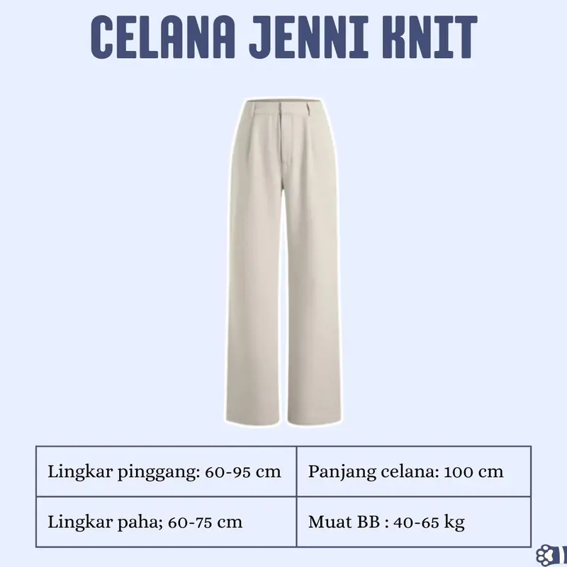 Baby Blue Oneset Celana 3in1 (Kemeja biru, celana ivory, dan tas putih) Korean style Wanita Cantik - PS12 2