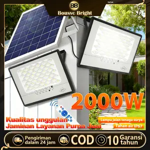 【Pilih Beli 1 gratis 1】Lampu tenaga surya 【Garansi 10 tahun】 Lampu Tenaga Matahari 1500W Ready Stock led tahan lama solar panel Lampu Lampu penerangan tahan air IP67 lampu luar ruangan lampu taman LED otomatis tenaga surya tahan petir kontrol jarak  lampu