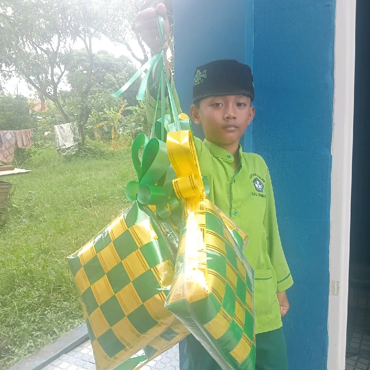 Ketupat parcel lebaran jumbo 25 cm full dakron ketupat parcel lebaran murah