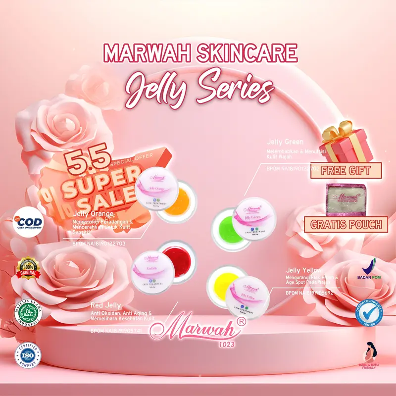 Marwah Skincare Jelly Series - Mengencangkan dan Mencerahkan 3