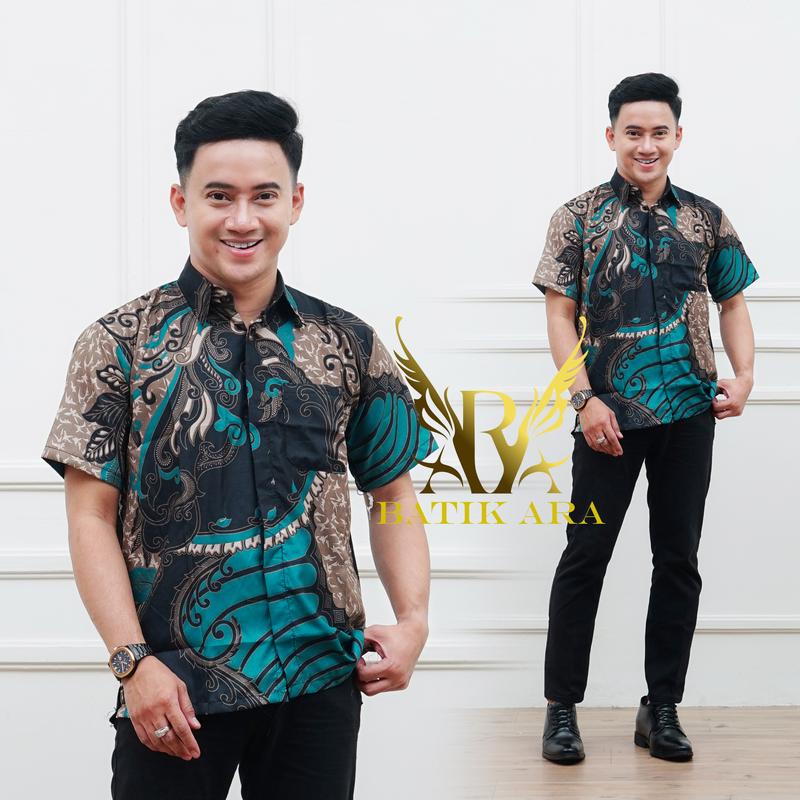 Product Introduction of kemeja batik lengan pendek pria dewasa poliester 6