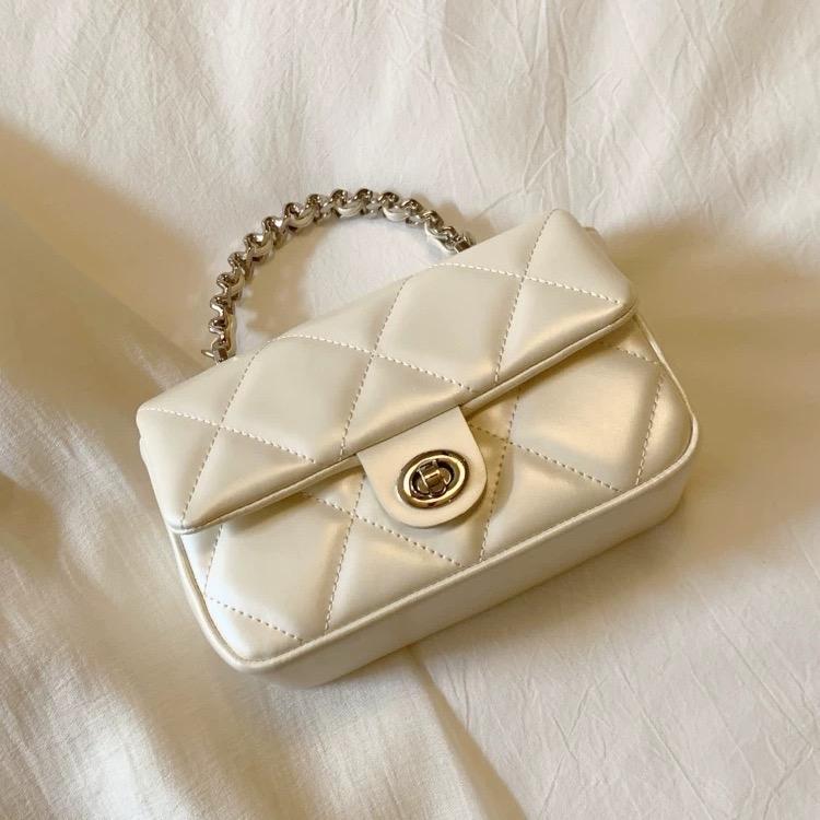 Túi xách nữ chính hãng quai kiềng màu trắng ngọc trai thời trang Chio2nd