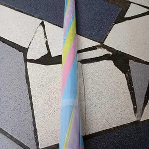 AVVET -Payung Transparan Style Korea Jepang Polos Warna Warni Payung Lipat Bening Cantik Payung Rainbow Umbrella Fashionable Candy Color Import Murah