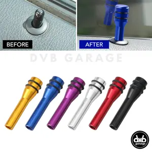 (4 PCS) KNOB KUNCI PINTU MOBIL ALUMINIUM DEKORASI DOOR LOCK KNOP TRUK UNIVERSAL