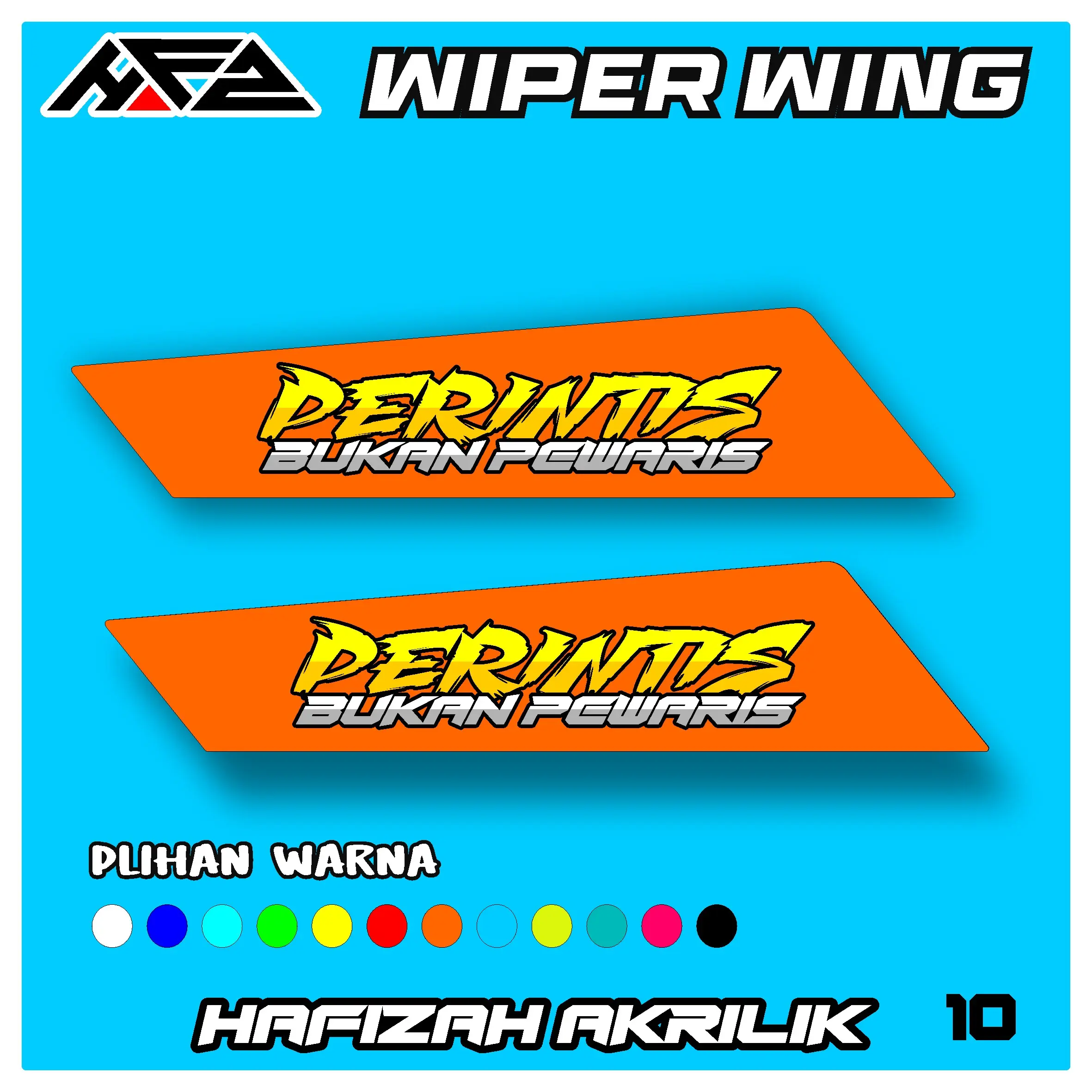 variasi wiper wing mobil truk dan pick up banyak pilihan warna kode010