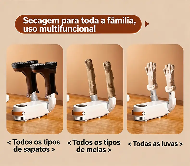 Secador de sapatos telescópico, secador de sapatos doméstico inteligente com tela sensível ao toque e temporizador, secador de sapatos dobrável, aquecedor de sapatos e secador de sapatos.220v Secador de sapatos telescópico, secador de sapatos doméstico inteligente com tela sensível ao toque e temporizador, secador de sapatos dobrável, aquecedor de sapatos e secador de sapatos.220v