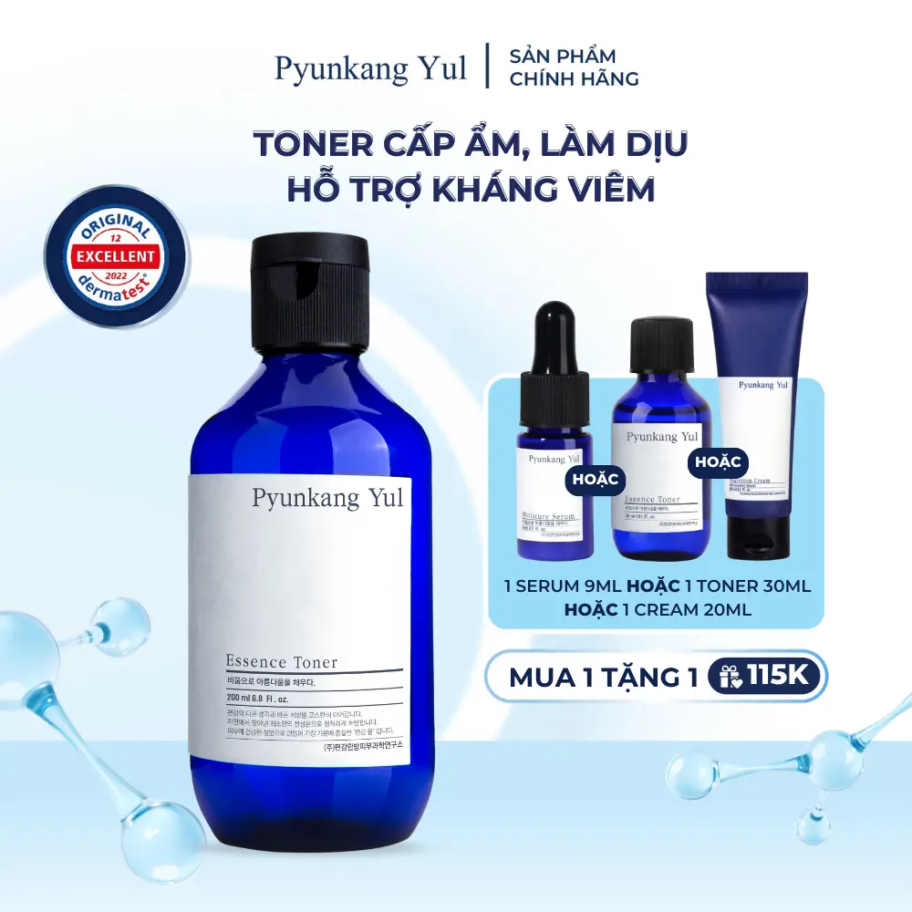 [ QT 1 travel size ] Nước hoa hồng cấp ẩm làm dịu Pyunkang Yul Essence Toner 200ml | Skincare Chăm sóc da Làm đẹp da Dưỡng ẩm da