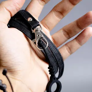Lanyard Tali Gantungan Device Multifungsi Bahan Kain Kanvas Plus Karet O Ring Snaphook Besi Serbaguna