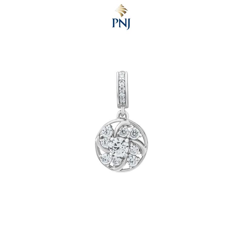 Hạt Charm Bạc đính đá PNJSilver XMXMW000034