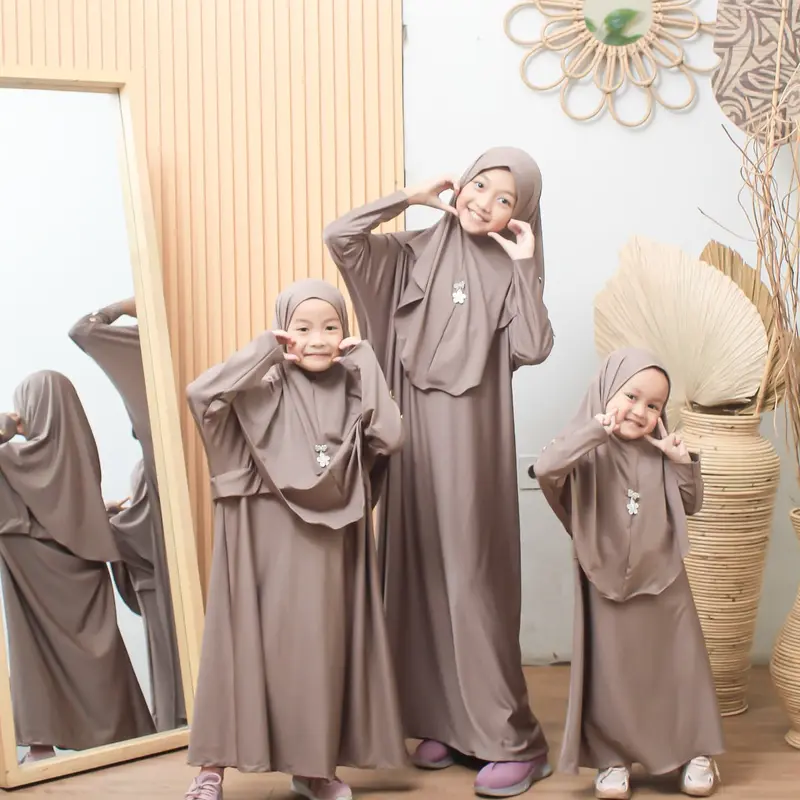 Gamis Abaya Muslim Model batwing gamis anak 2-12 tahun perempuan