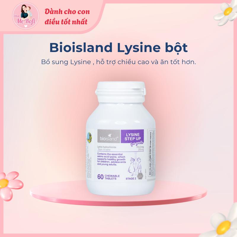 Viên kẹo Lysine Bio Island Úc cho bé từ 6 tuổi trở lên hỗ trợ phát triển chiều cao ,ăn tốt- Mẹ Rofi