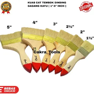 KUAS CAT TEMBOK DINDING GAGANG KAYU [ 1"-5" INCH ]