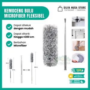 Kemoceng Tekuk bisa panjang pendek 280cm Pembersih Langit Langit Stainless