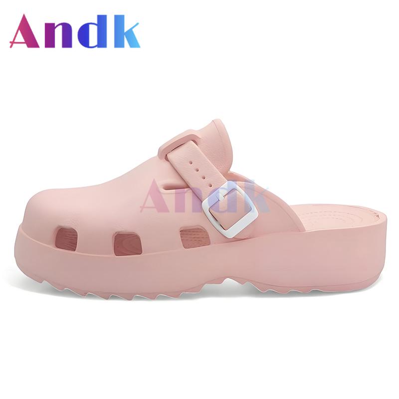 Product Introduction of Andk 2025 Sandal Wanita Wedges Korea Sandal Slop Premium Platform Sandal Wanita Sepatu ibadah Muller Clogs Cewek Sendal 41