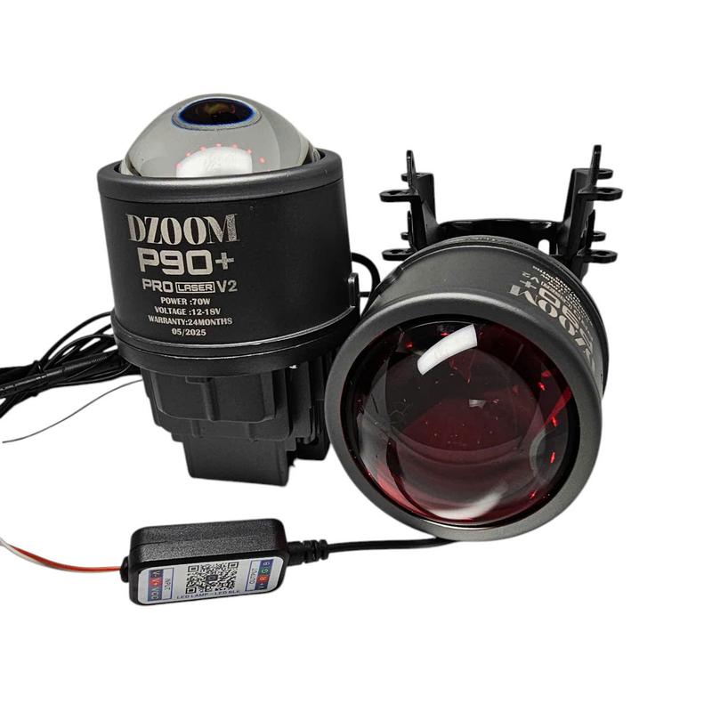 Đèn bi gầm 3 MÀU P90+ LASER PHIÊN BẢN NÂNG CẤP  THÊM MẮT QUỶ ĐỔI MÀU CHỐNG NƯỚC BẢO HÀNH 24 THÁNG 1
