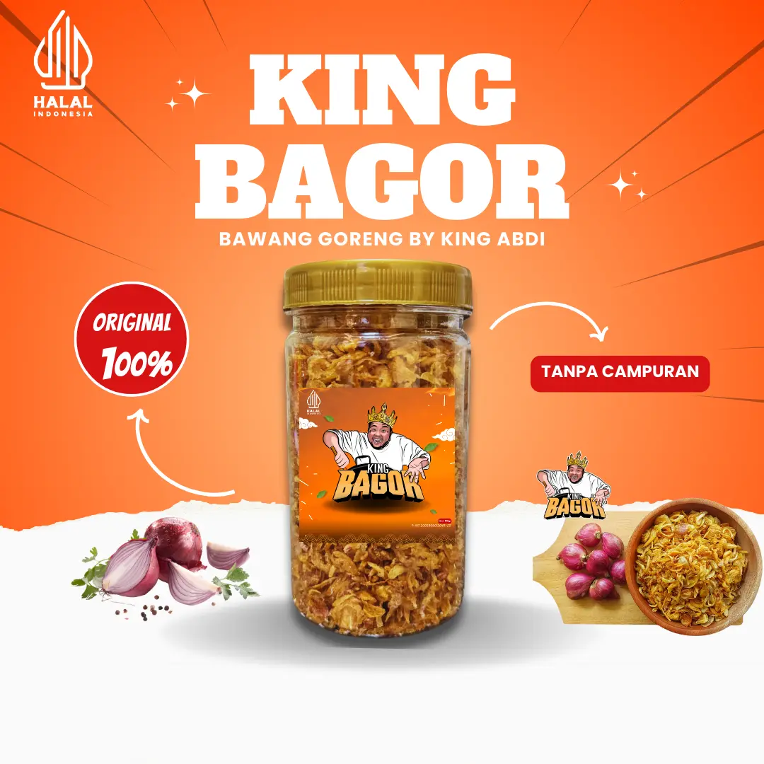 Bawang Goreng King Abdi - Rajanya Bawang Goreng 100% Tanpa Campuran