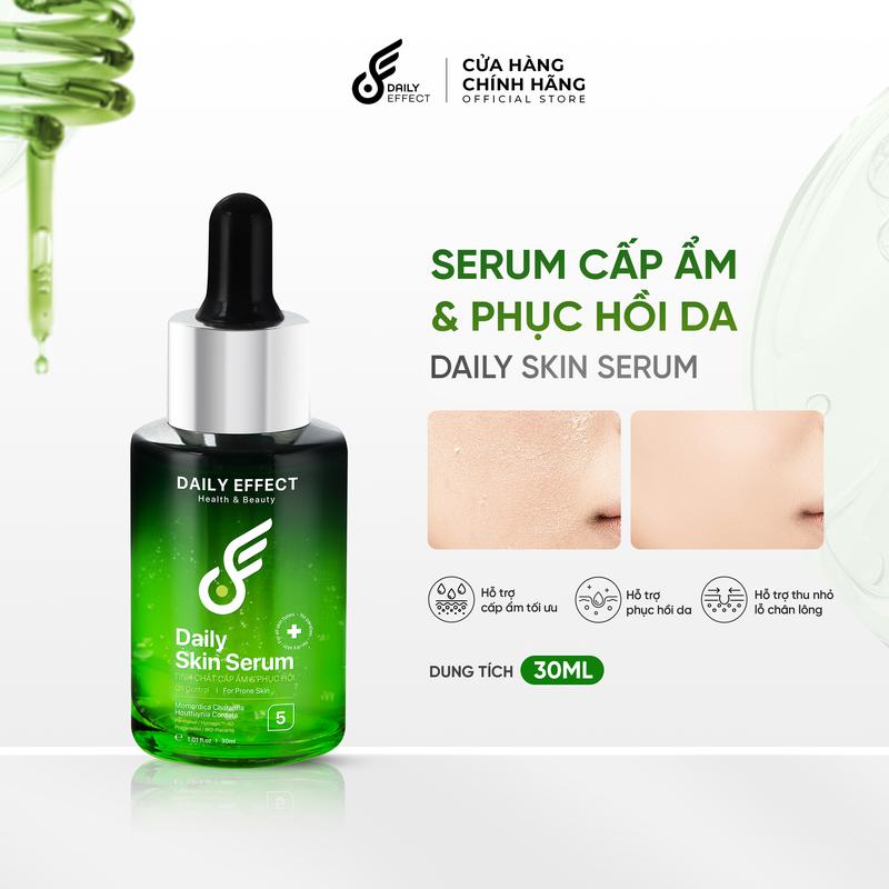 Serum HA & B5 Cấp Ẩm & Làm Dịu Da DAILY EFFECT Daily Skin Serum 30ml giúp cấp nước làm dịu da hỗ trợ thu nhỏ lỗ chân lông giảm mụn