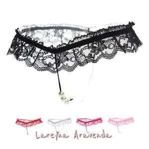 Lareyna Aravenda G String Wanita Pearl Lace Malam Harmonis Idaman Pasutri CD014